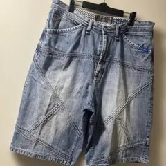 akademiks❣️バギー❣️極太❣️ワイド❣️ハーフ❣️パンツ❣️リメイク風❣️36サイズ