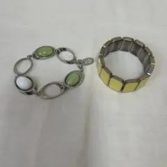 【2点セット】ruki デザインブレスレット & イエロー バングル まとめ売り