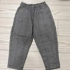 GU チェック柄 ロングパンツ 110cm