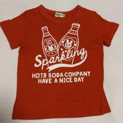 ホットビスケッツ ☆ミキハウス 半袖 赤 Tシャツ サイズ100