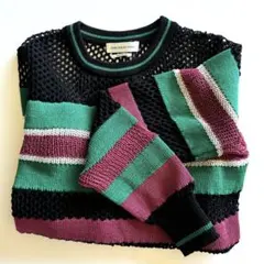 美品ISABEL MARANT ÉTOILE /網目ボーダーセーター