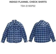 TMT. INDIGO FLANNEL CHECK SHIRTSのサムネイル