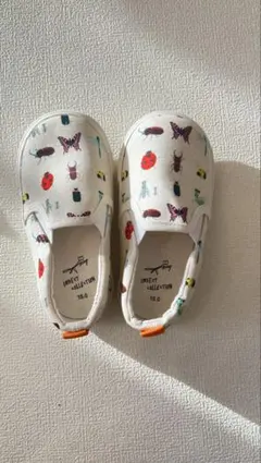 INSECT COLLECTION スリッポン 15.0 ホワイトキッズシューズ