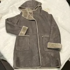 フード付きフェイクムートンコート Mサイズ