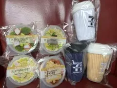 セブンイレブン　くじ　B賞セブンカフェぬいぐるみチャーム D賞キャニスター