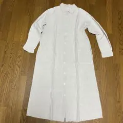 無印良品 MUJI リネン洗いざらし長袖シャツワンピース