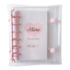 新品未使用 Mine シール帳 キラキラ台紙 バインダー セット シルバー