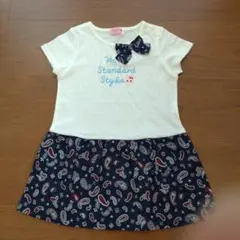 ☆新品、未使用☆　ホットビスケッツ　90　チュニックワンピース