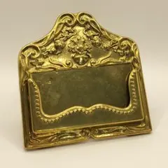新品★イタリア製 真鍮カードスタンド カードホルダー イタリアブラス