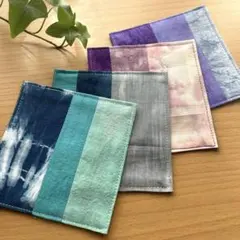 はなみずき様おまとめ コースター ハンドメイド ムラ染め - メルカリ