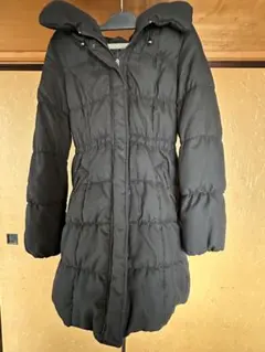 Rew de Rew黒 フード付き ダウンジャケット ロング丈