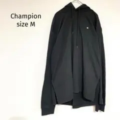チャンピオン　Champion パーカー　黒　M　ゆったり　カジュアル837