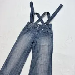 【美品】 ガリャルダガランテ 2way サスペンダー ワイド インディゴ デニム
