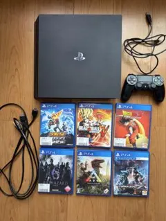 PS4 Pro 1TB 本体 ソフト12本 コントローラー2個 充電スタンド付き 