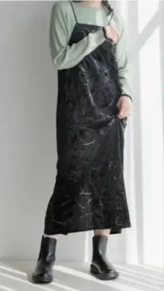 ワンピース タイトベロアキャミワンピース　 ローリーズファーム