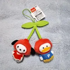 サンリオキャラクターズ なかよしさくらんぼペアマスコット　③ポチャッコ・ペックル