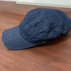 メンズ・アルファインダストリーズ　デニムワークキャップ　インディゴブルー