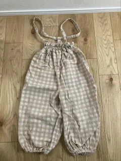 サロペット　ギンガムチェック　100〜110㎝
