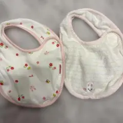 ミキハウス　MIKI HOUSE ベビー用スタイ 2点セット