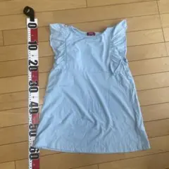 POLO 水色 フリル付き Tシャツ 160