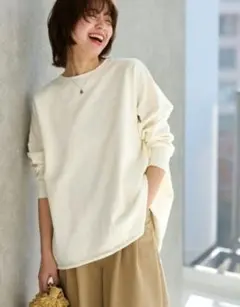 JournalStandardrelume　ホワイト　裏毛スウェット