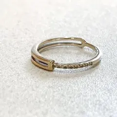 ル*ル様 cuicui キュイキュイ K10 ダイヤモンドオペラリングのサムネイル