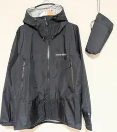 美品　GORE-TEX　レインダンサー　メンズL　ブラック　モンベル