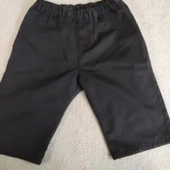 【美品】COMME CA ISM 黒 半ズボン 130A