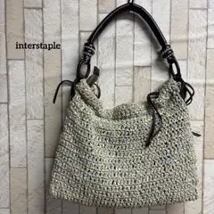 interstaple インターステイプル 編み込みデザイン トートバッグ