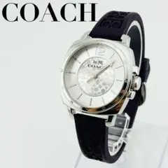 【希少品　新品電池】2760 COACH 腕時計　シグネチャー　シルバー　コーチ