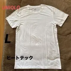 UNIQLOヒートテッククルーネックT 半袖　Lサイズ　白　未使用