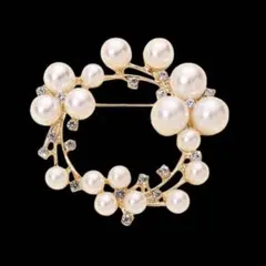 人気 パールブローチ ビジュー 真珠 華やか 結婚式 フォーマル 高見え 上品❤