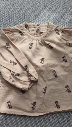 petit main ミニーマウス柄 ブラウス 80