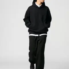 UNIQLO　C スウェットワイドパンツ グレー L