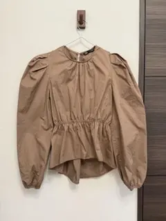 zara シャツ　ブラウス　xs キャメル