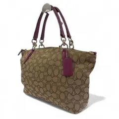 正規品 コーチ COACH ハンドバッグ シグネチャー 現行 キャンバス