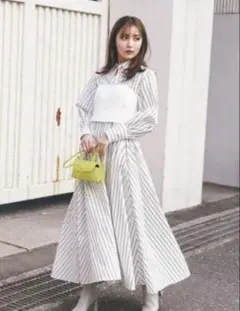 SNIDEL スナイデル ニットビスチェ ボリュームワンピース