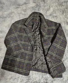 GORGE（ゴージ）チェック柄テーラードジャケット / ウールライク素材