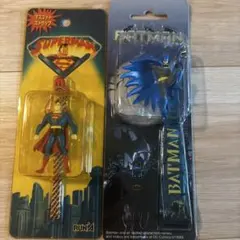スーパーマン バットマン マスコットストラップセット　フィギュアのサムネイル
