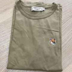 MAISON KITSUNÉ カーキ Tシャツ 男女兼用Sサイズ