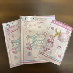 メゾピアノ　一番くじ　ノート&アクリルチャームピンク