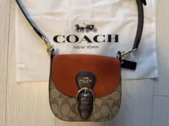 COACH ショルダーバッグ シグネチャー ブラウン