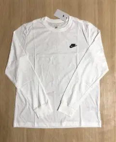 「新品」NIKE ロンT ワンポイント刺繍ロゴ