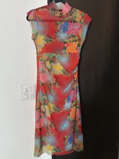 美品 VIVIENNE TAM チャイナドレス サイズ38 9号相当 インナー付 