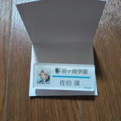 ときメモGS2 佐伯瑛 ネームプレート アクリルネームバッジ - メルカリ