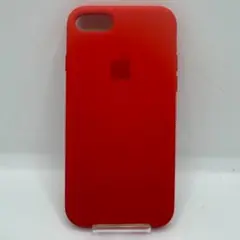 iPhoneSE2/8/7 ケース レッド シリコンカバー シンプル 非純正