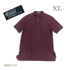 Poloラルフローレン ポロシャツXLワインレッドHH02157