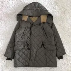 極美品✨45R キルティングジャケット プリマロフト フード リブニット S