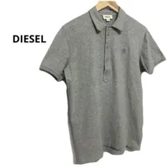 DIESELディーゼル　グレー ポロシャツ 半袖 スウェット
