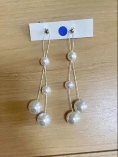 ロングパールピアス